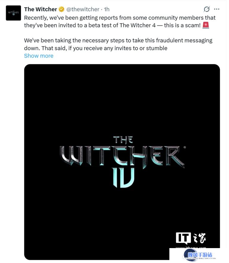 CD Projekt Red 警告：《巫师 4》测试版邀请均为骗局