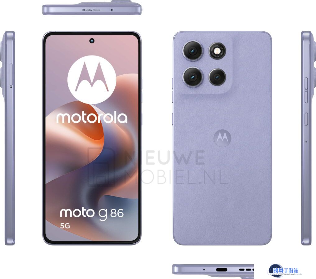 摩托罗拉 Moto G86 5G 手机渲染图首曝：Edge 风格、5000 万主摄，预估售 330 欧元